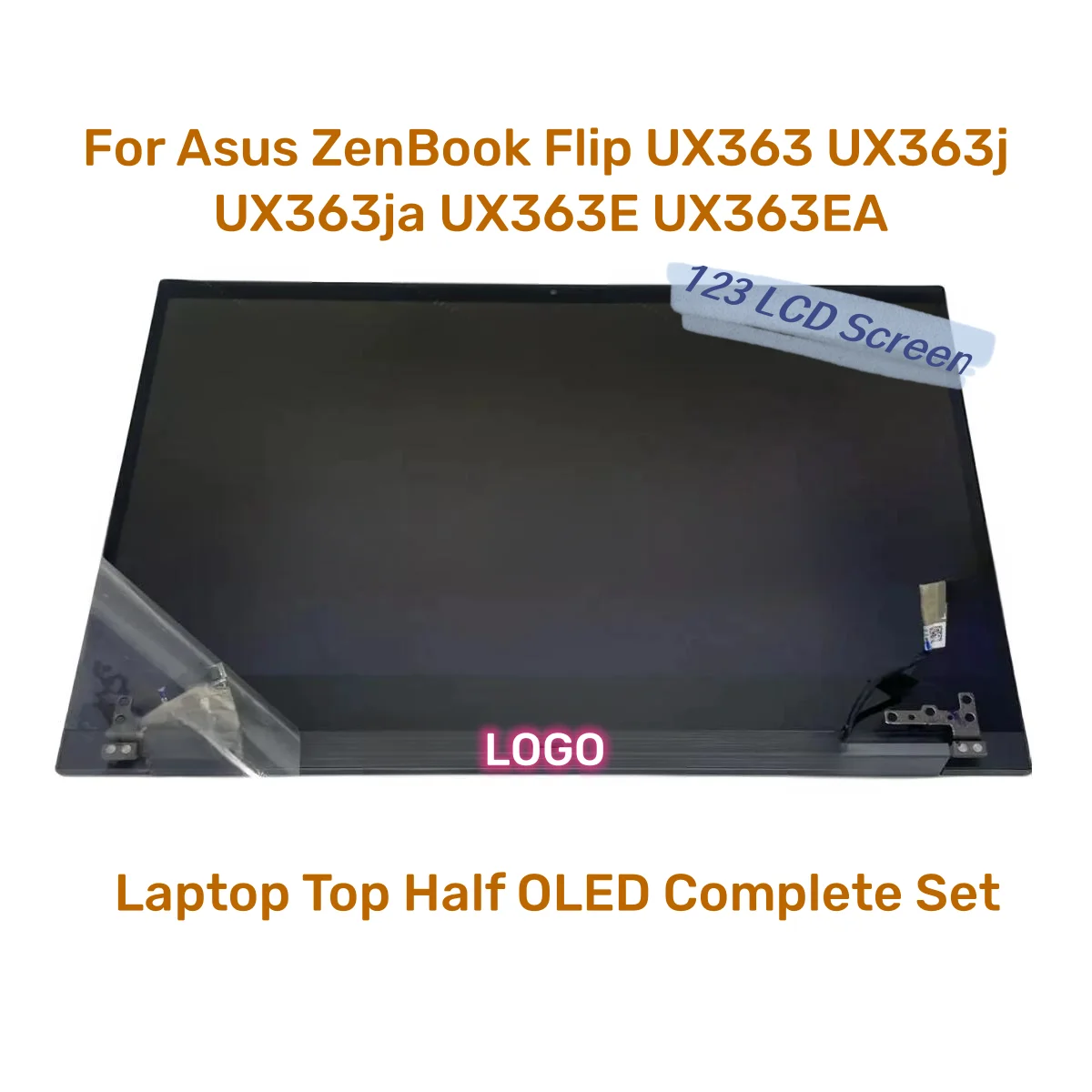 

For Asus ZenBook Flip UX363 UX363j UX363ja UX363E UX363EA LCD Display Panel Touch Screen Assembly Laptop Top Half OLED Complete