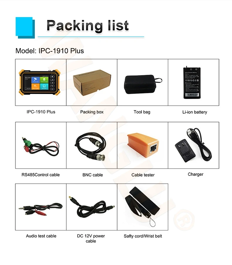 Тестер видеонаблюдения IPC тестер монитора камеры обновления 8K IP-камеры кабеля Wi-Fi