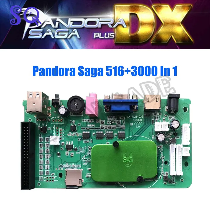 New Pandora SAGA DX 516+3000 Vertical Arcade Tracking Game Machine Board Trackball VGA/HDMI/CRT For Cocktail Cabinet