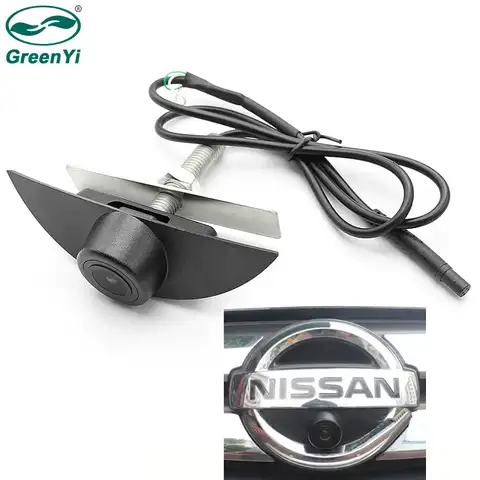 Камера GreenYi Автомобильная камера переднего вида для автомобиля Nissan X-trail Qashqai, Tiida, Teana, Sylphy, Sentra, Pathfinder