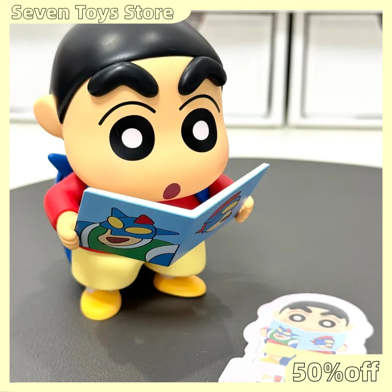 Фото Коллекционная фигурка Toptoy Crayon Shin Chan из серии Dynamic Toy City в слепой коробке, настольное украшение, совместный выпуск, подарки на день рождения №3