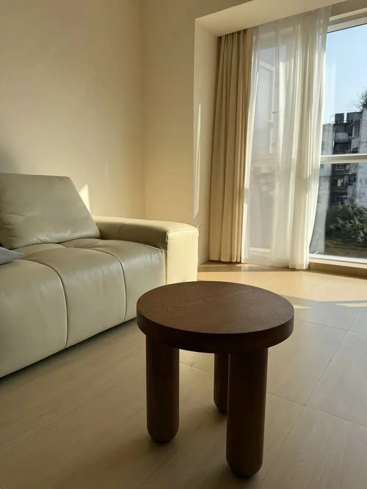 CX360KC круглый стол из цельного дерева в японском стиле простое украшение