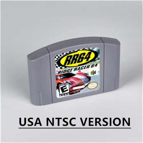 

RRRetro 64 - Ridge Racer Retro 64 for Retro 64 Bit Game Cartridge USA Version NTSC FormatChidren Gift Gaming