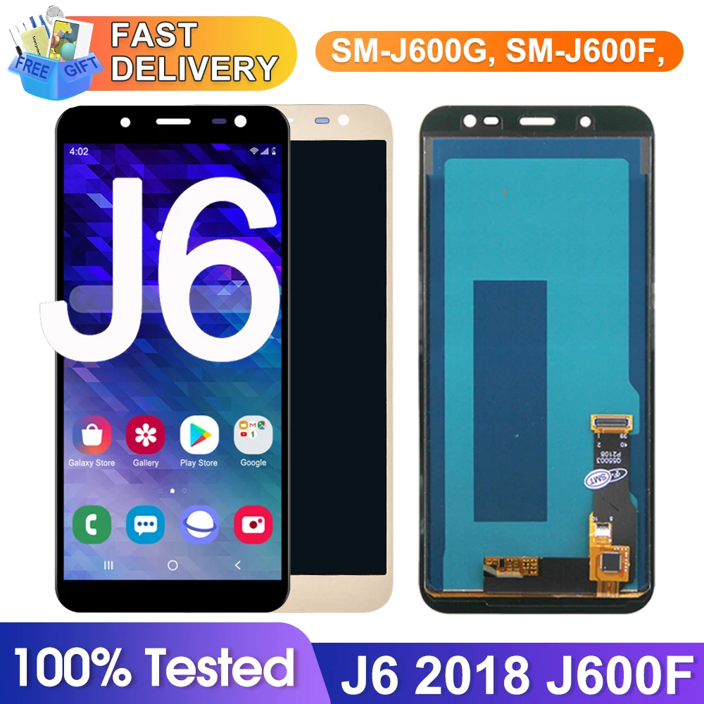 LCD Screen For Samsung Galaxy J6 2018 J600 Display J600F J600Y SM-J600F J600G J600FN Touch Screen Digitizer Assembly Replacement