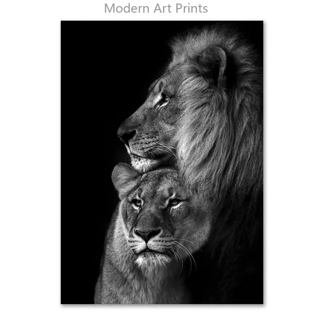 

Абстрактная картина на холсте с львом