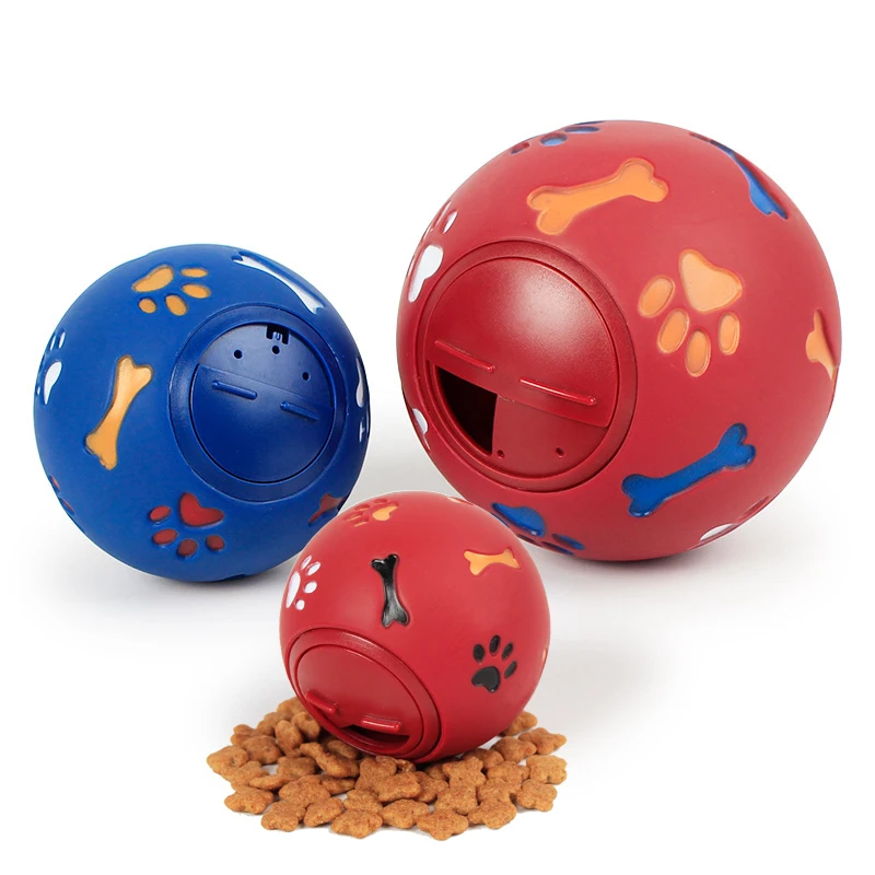 

Флуоресцентный дозатор для жевания, игрушечный интерактивный мяч для домашних животных, синий, красный, диаметр 7,5 см