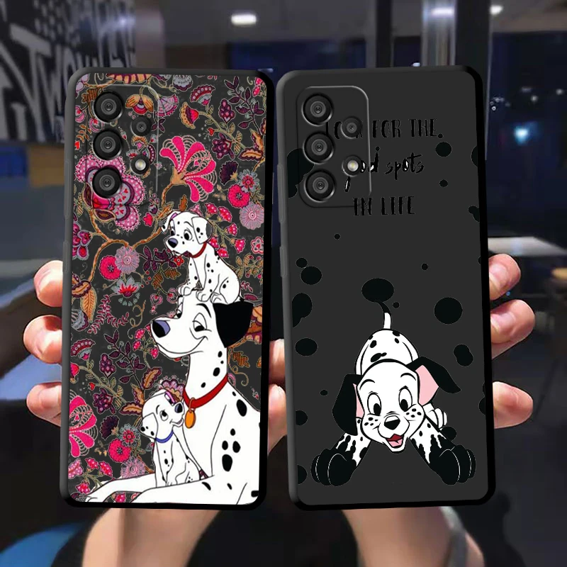 

Disney Cute Dalmatians Art Phone Case For Samsung A72 A71 A53 A52 A51 A31 A42 A32 A23 A22 A21S A13 A12 A03 A02 Black Cover