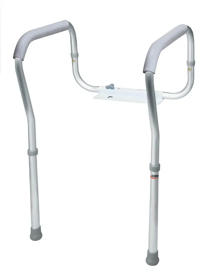 

Safety Frame with Padded, Non-Slip Grips, Height and Width Adjustable, Fits Most Toilets