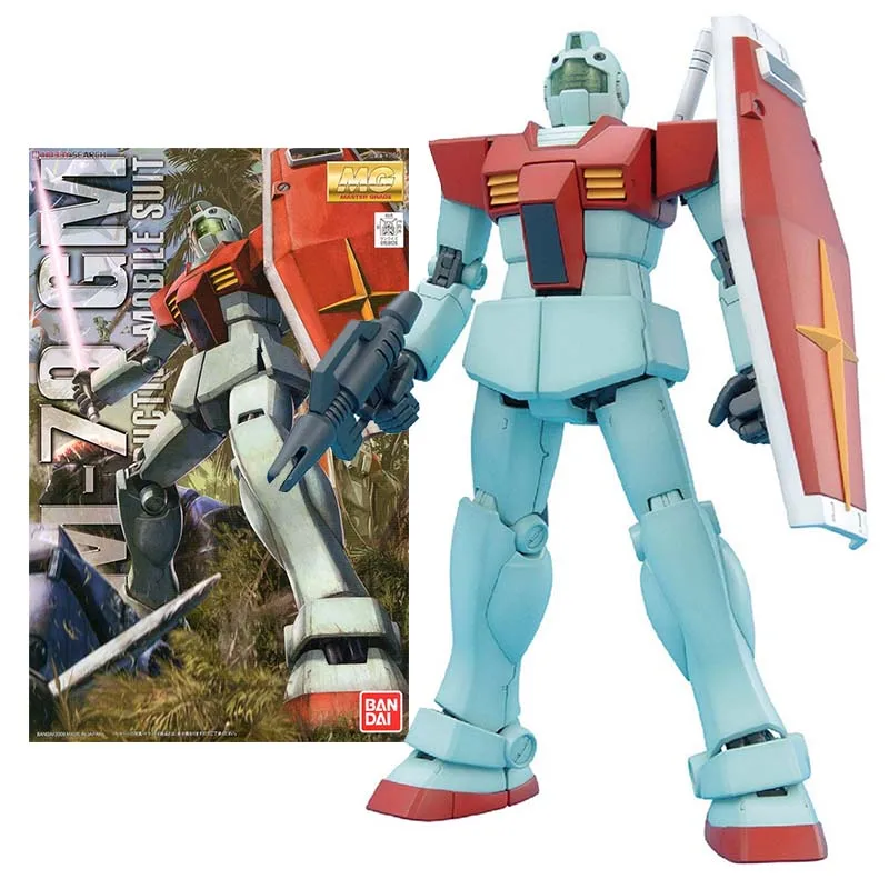 

Bandai Original Gundam Model Kit Anime Figure MG 1/100 RGM-79 GM 2.0 Collection Gunpla Anime Action Figure Toys For Boys