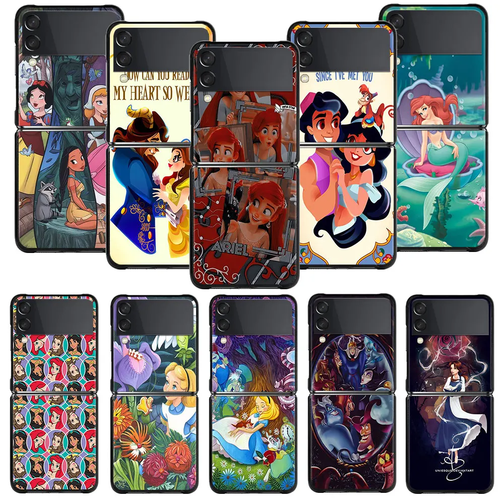 

Capinha Hard Disney Beauty and the Beast Aladdin For Samsung Galaxy Flip ZFlip3 Z Flip3 5G ZFlip Phone Cover PC