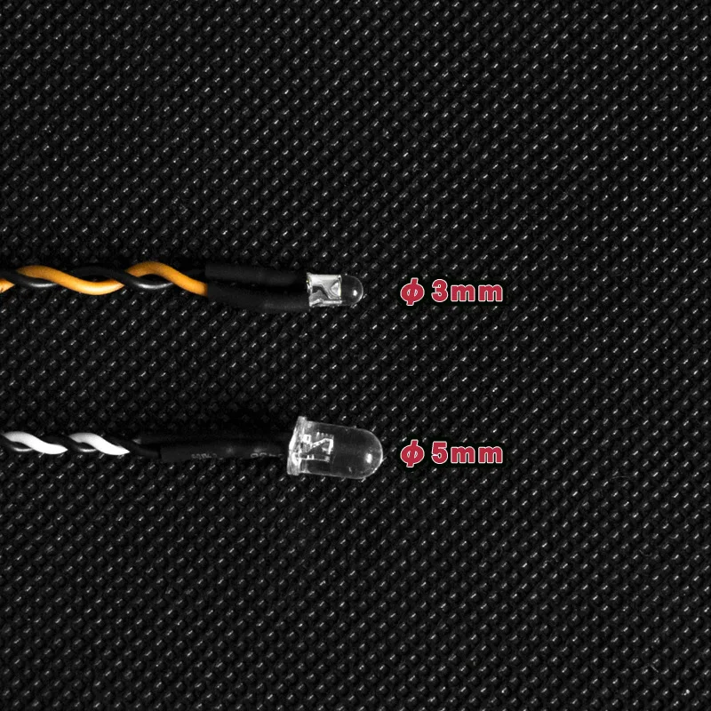 2 шт. светодиодные фары 3 В 20 см/80 см для 1/10 RC гусеничного автомобиля Traxxas TRX4 Defender AXIAL