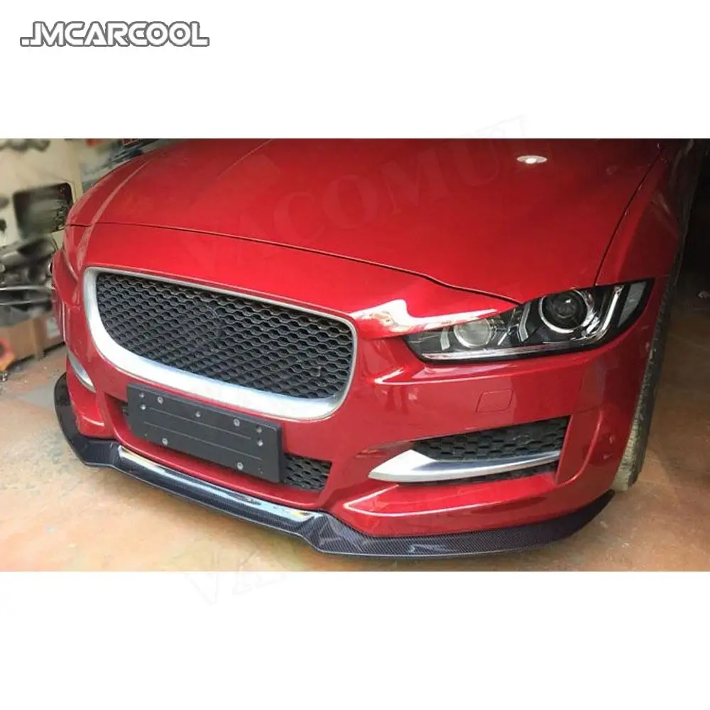 Передний спойлер из углеродного волокна для Jaguar XE XF XEL XFL Sedan 4-дверный 2015-2018