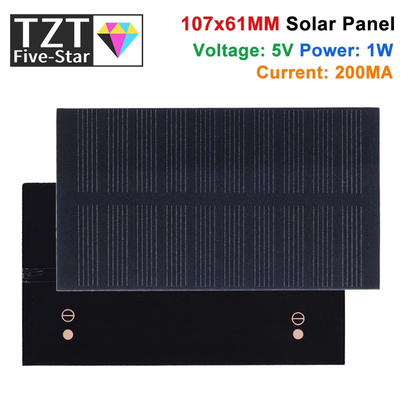 Умная электроника Солнечная панель 1 Вт 5 В электронная маленькая солнечная