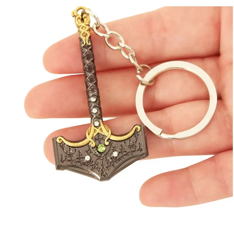 6 см God of War Ragnarok Тор Молот Подвеска Брелок для Мужчин Игровая Периферия