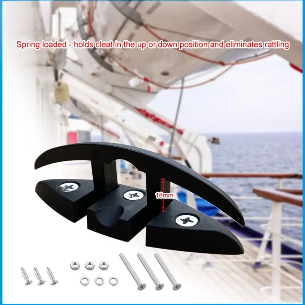 

5 Inch Folding Cleats Nylon Folding Cleats Hardware Cleat Tie Boat Yacht Deck Line Rope Bollard Dock