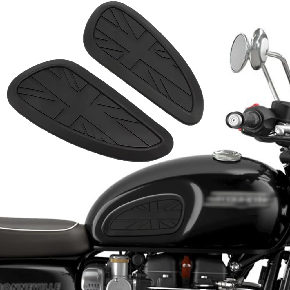 

Универсальная наклейка на топливный бак в стиле ретро для Triumph T120 T100, накладки для тяги на бензобак, захваты для топливного бака, боковые накладки, защитная наклейка