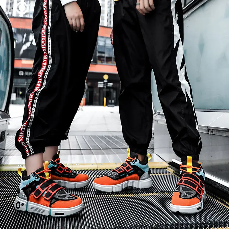 2022 Fashion Week Wudao National Fashion Couple Men's Trendy Shoes Flow All-Match Thick Bottom Board Retro Shoes Casual Sneakers