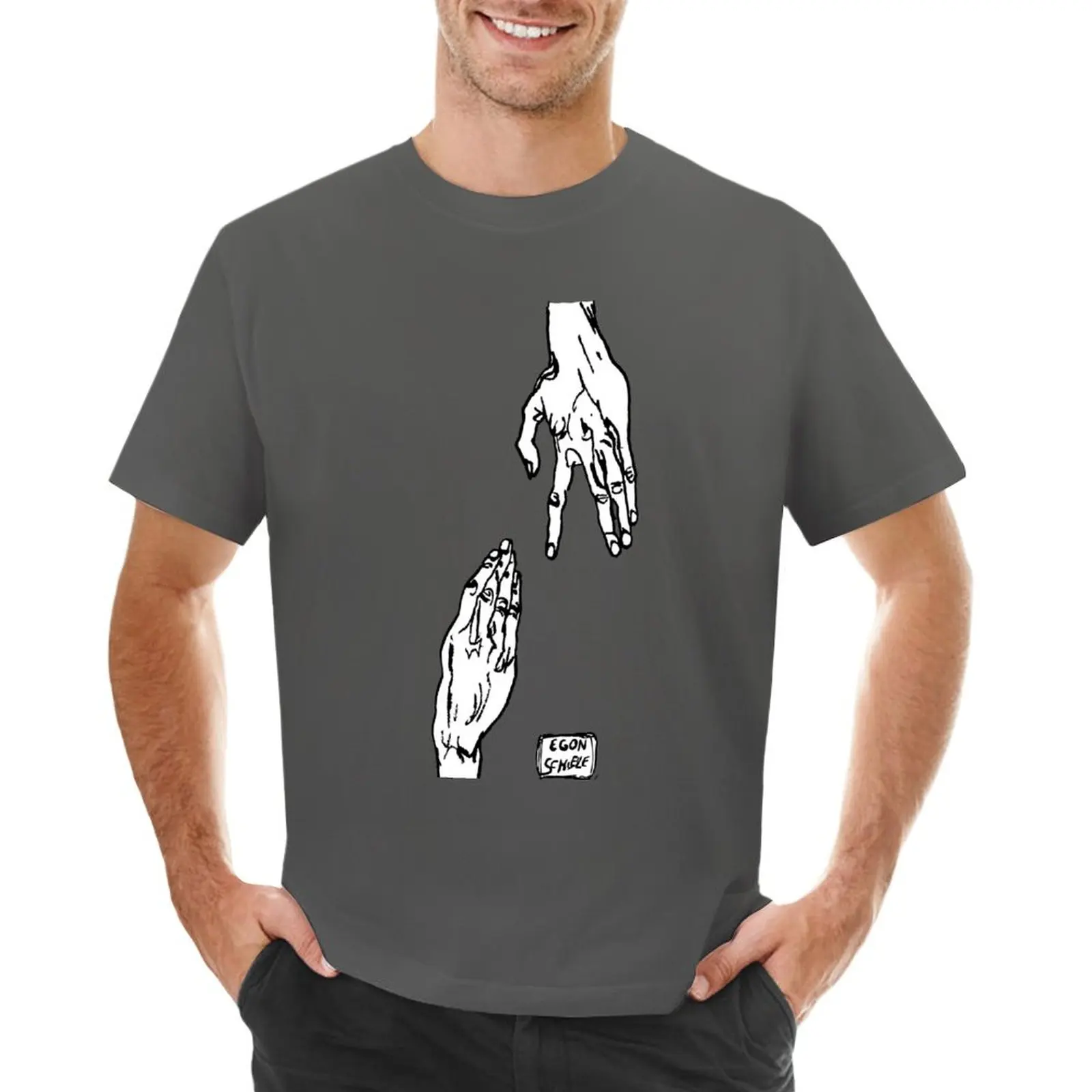Футболка Egon Schiele-Hands кавайная одежда великолепные мужские футболки размера плюс