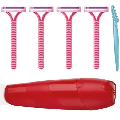 

TRANSFORMACION Derby 4 Piece Double Blade Lady Razor Eyebrow Razor Boxed Set