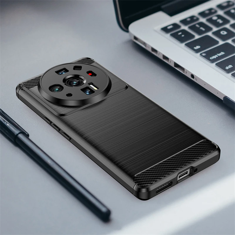 For Xiaomi 12S Ultra Case Silicone Carbon Fiber Rubber TPU Matte Case For Mi 12 Lite Pro 12X 12S Cover For Xiaomi 12S Ultra Case