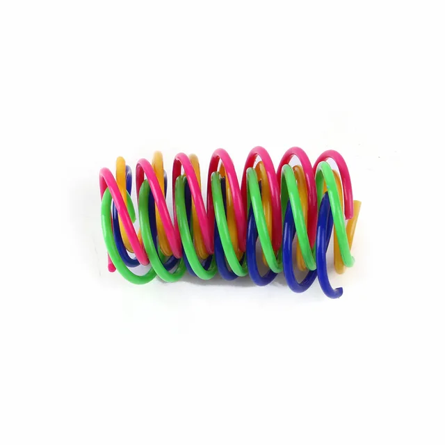 4/8/16/20 Pack Kitten Cat Toys Interactive Cat Spring Toy Colorful Springs Cat Pet Toy Coil Spiral Springs Pet Products for Cats 3