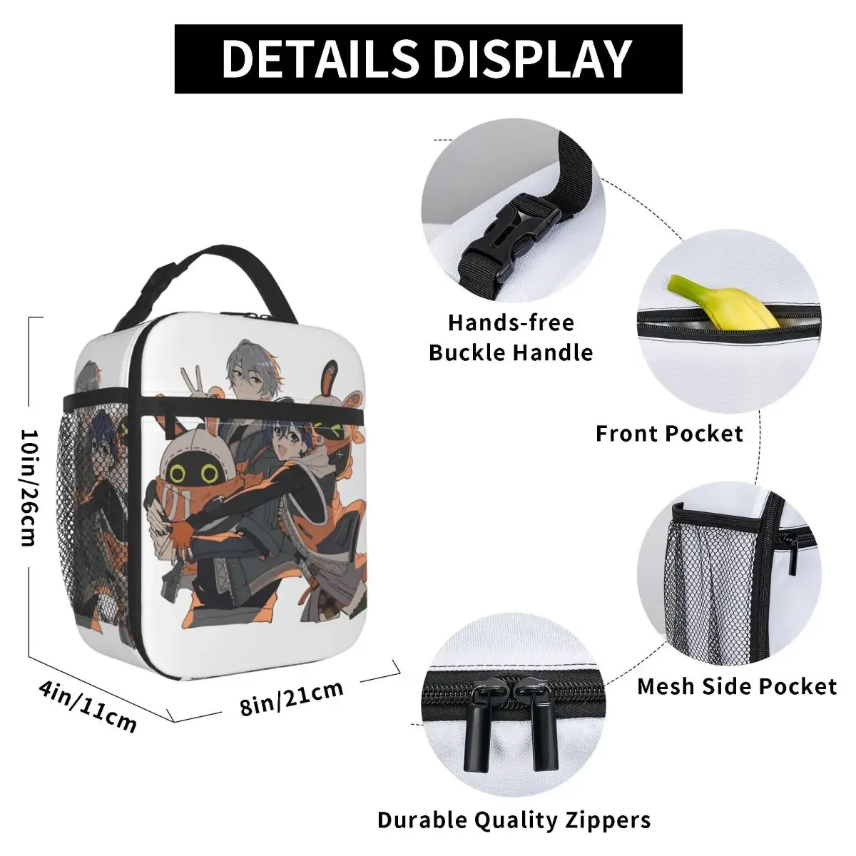 Bangboo Zenless Zone Zero изолированные ланч-сумки Термосумка ланч-контейнер для ролевых