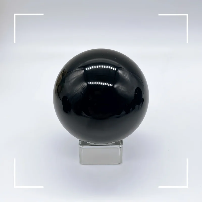 Черный обсидиан хрустальный шар