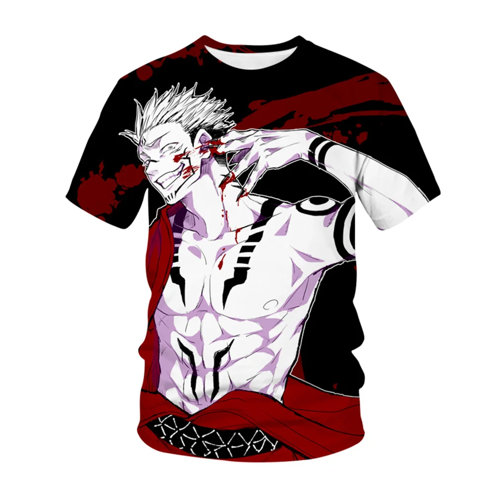 

Jujutsu Kaisen Manga T Shirt For Men Anime T-Shirts Tops Camisetas Hombre Tshirt Ropa Streetwear Camisa Masculina Verano Roupas