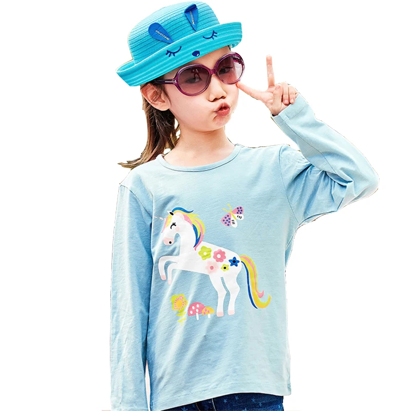 

2022 Fashion Girls,Women Spring,Summer Tees,Cotton T Shirt Full Sleeve Cartoon T-shirt Children Tops