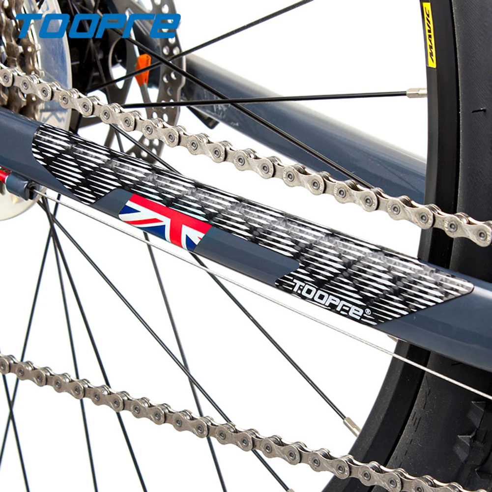 

Защитная Наклейка на велосипедную цепь TOOPRE, прочная клейкая наклейка на велосипедную цепь, защита от царапин, водонепроницаемые аксессуары для велоспорта