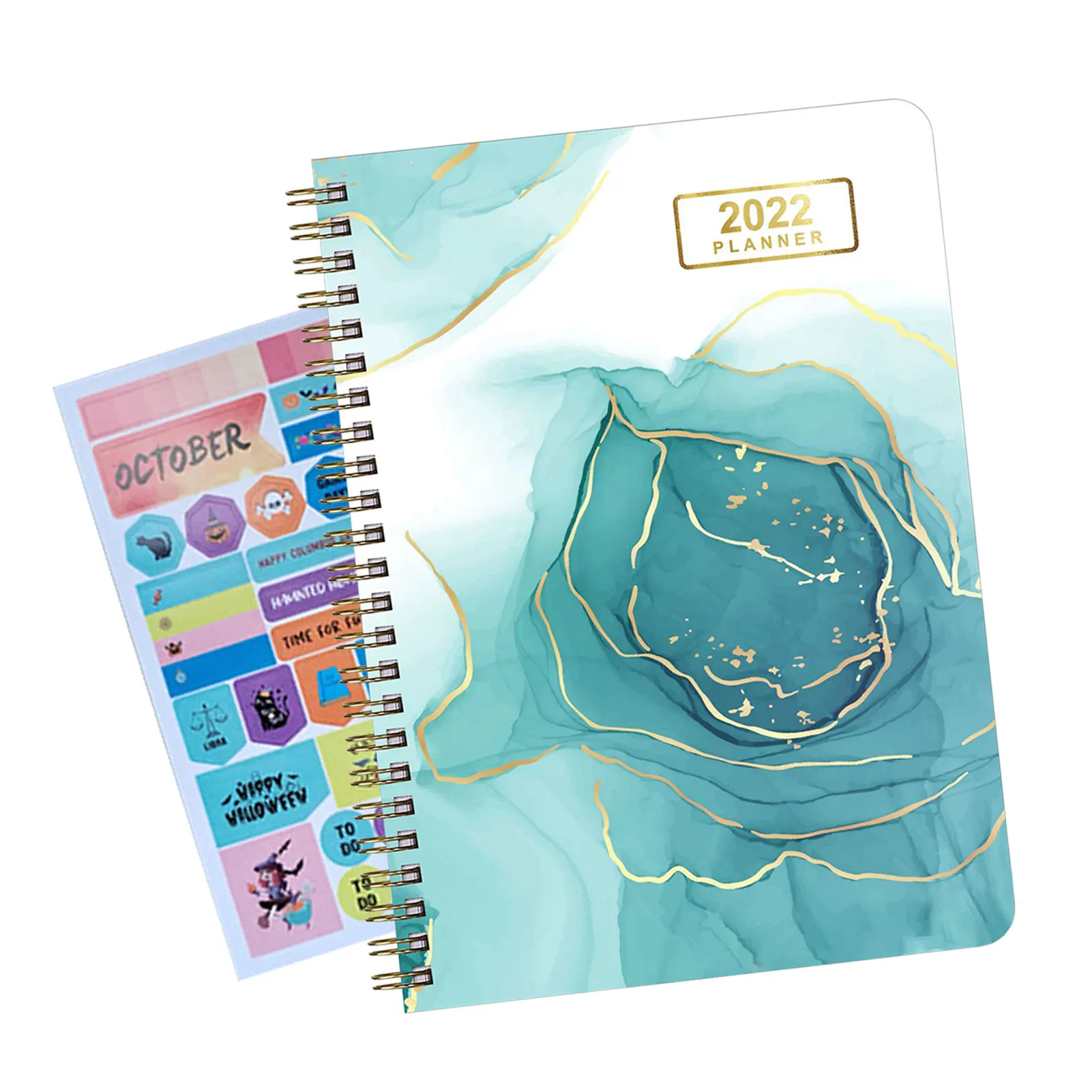 

2022 Weekly Monthly Planner Stylish To Do List Notebook Split Big Goal & Make Your Dream Come True Step By Step Work Study Plann