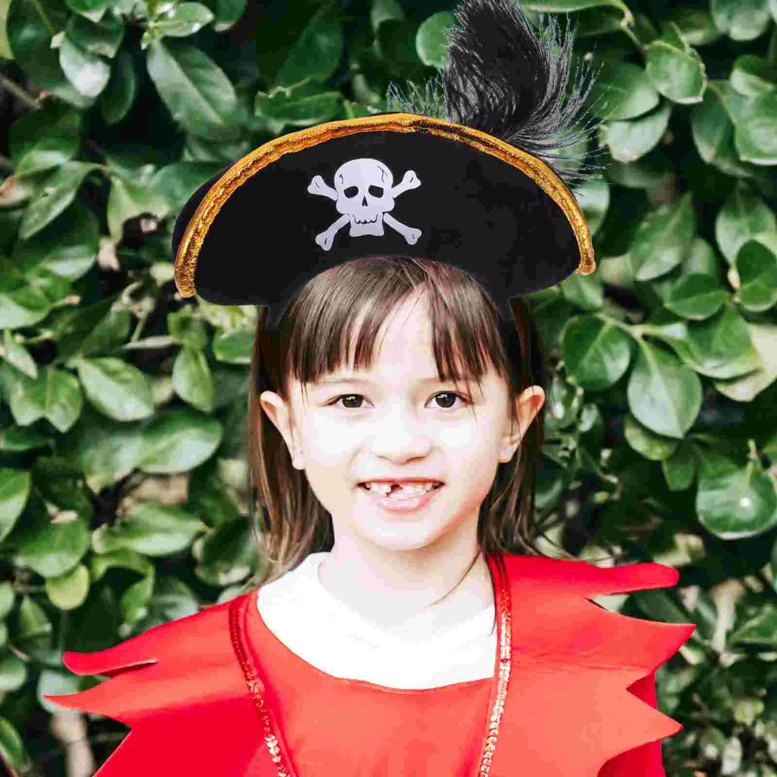 

Pirates The Caribbean Party Performance Headbands Clothes Kids Costume Props Hair Accessories Dress Up Cosplay