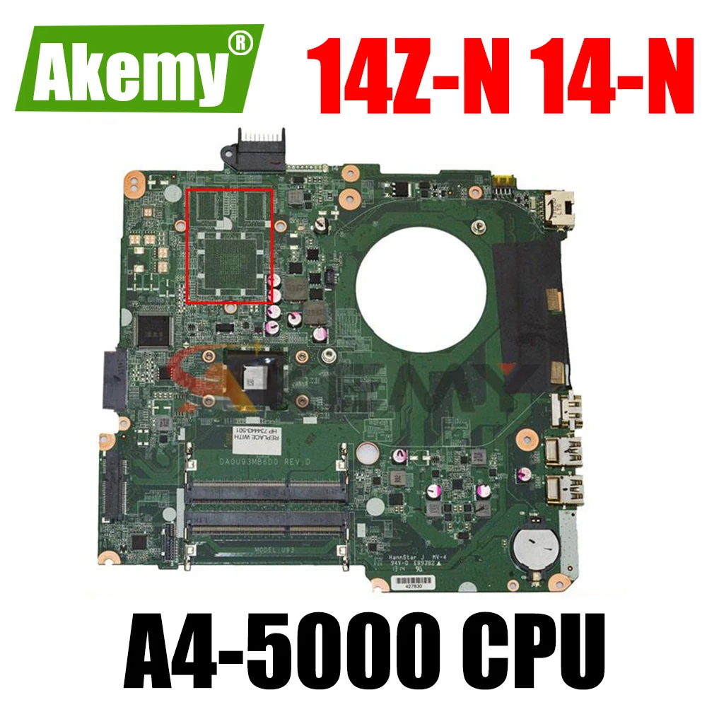 

Материнская плата для ноутбука HP PAVILION 14Z-N 14-N A4-5000 DA0U93MB6D0 100% полностью протестирована