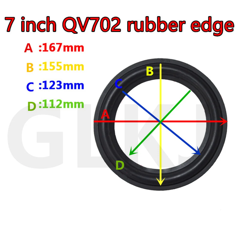 

7 inch QV702 Rubber Edge Speaker Rubber surround Speaker Repair accessories DIY side sponge side edge ring circle