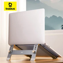 Baseus Laptop Stand Foldable Aluminum Alloy Portable Notebook Stand For Macbook Air Pro 10-17'' Computer Bracket Laptop Holder