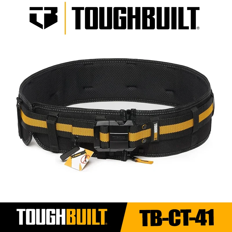 

TOUGHBUILT TB-CT-41 Мягкий ремень с прочной зажимной пряжкой и поддержкой спины Строительные рабочие ремни Инструменты Toughbuilt