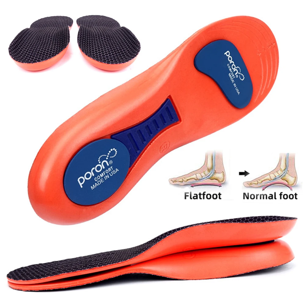 Premium Orthopedic Sports Insoles for Shoes Men Women Flat Foot Arch Support Plantar Fasciitis Insoles for Sneakers Shoe Sole