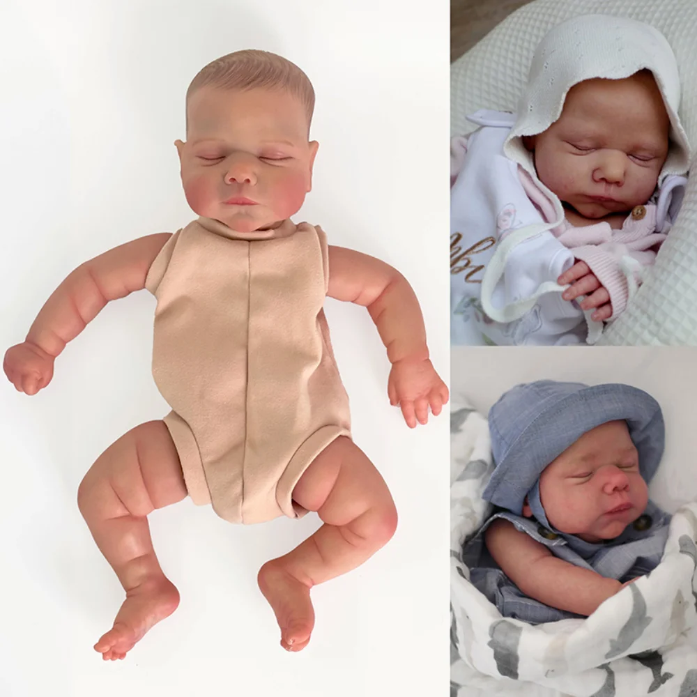 19 дюймов уже окрашенные наборы реборн малыш марли очень реалистичная Детская