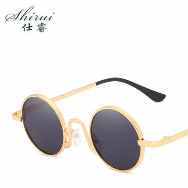 

Retro Small Round Sunglasses For Women Unisex Metal Frame 2022 Vintage Brand Designer Color Lenses Sun Glasses UV400