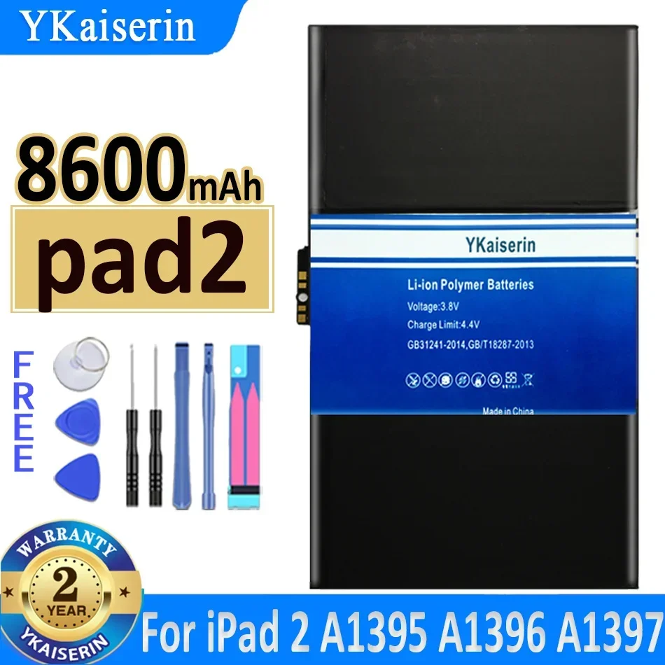 Аккумулятор для Apple iPad 1/2/3/4/5/6 Pro 10.5 2nd/mini 1/23/4/5 Air 1/2/3 A2152 A1315 A1432 A1489 A1395 A1538 A1547 bateria