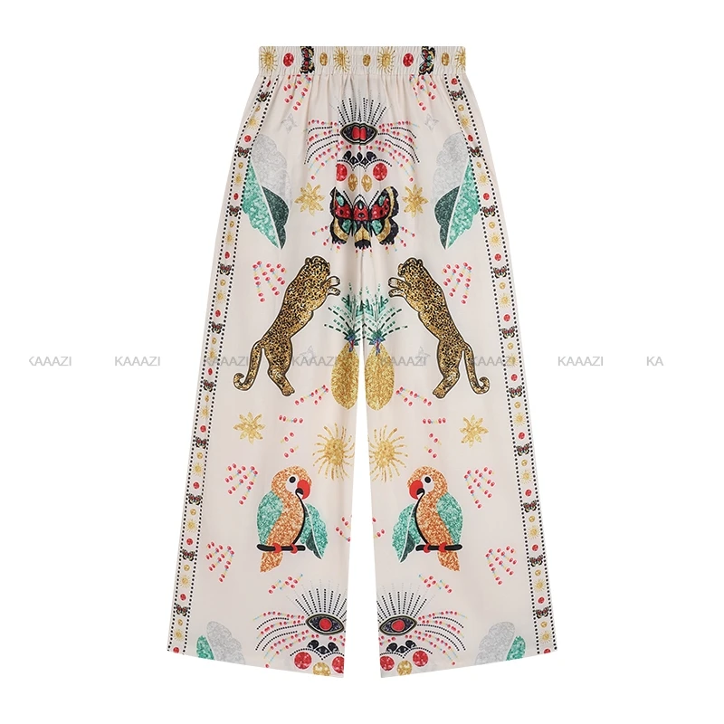 Повседневные женские брюки с тигровым принтом два комплекта из 2 предметов