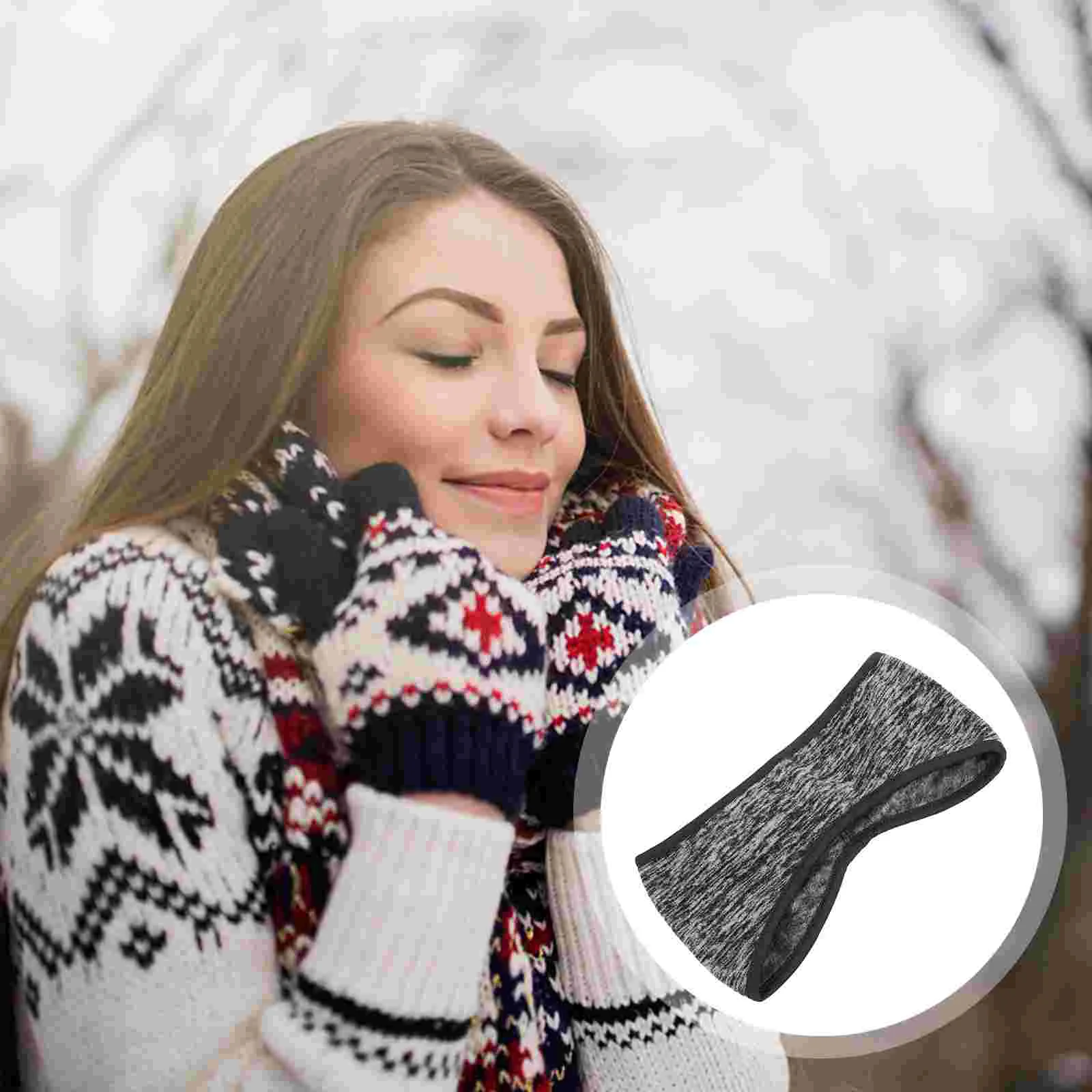 

Running Sports Hairband Elastic Gym Headband Ear Warmer Headband for Winter