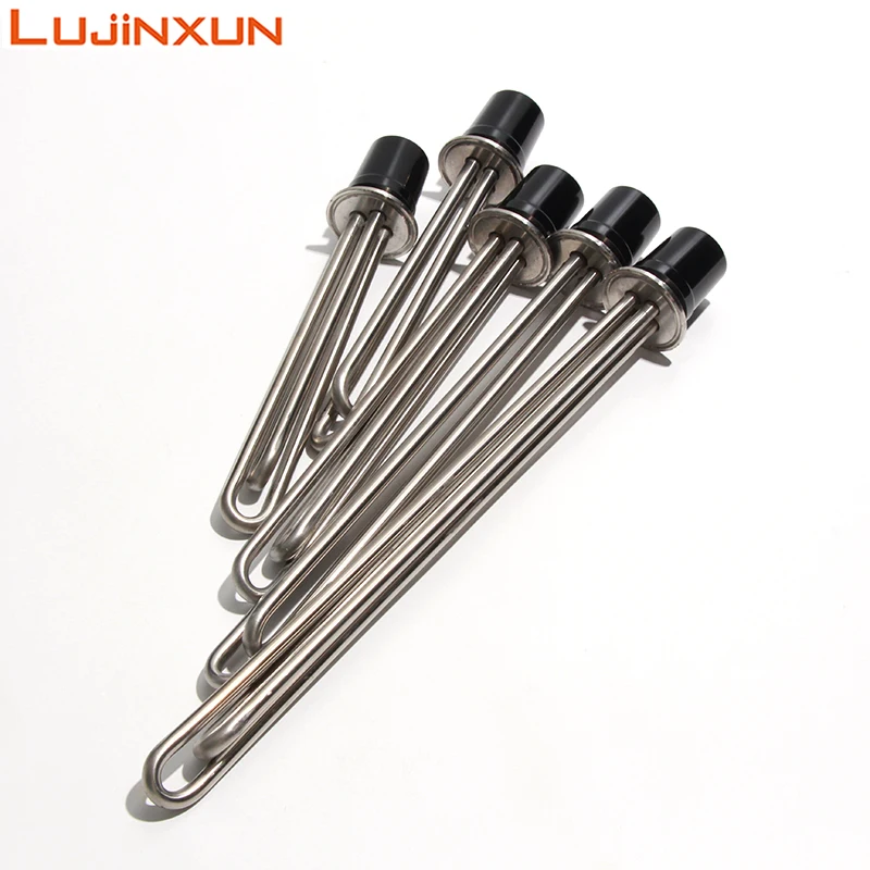 Электрический погружной нагревательный элемент для воды LUJINXUN, 220 В, 1,5 дюйма, три зажима, 50,5 мм, пивоваренный нагреватель, труба 304SUS, 1,5/2,5/3,5/кВт, 1 шт.