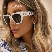 shauna retro square women luxury sunglasses fashion brand designer gradient shades uv400 men chain legs sun glasses