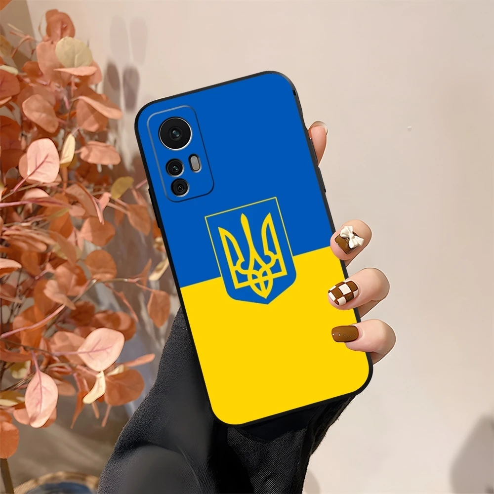 Чехол с флагом U-Ukraine для Xiaomi Redmi Note 10 13 12 Pro POCO F4 F5 X5 11T Lite Ultra Shell Cover