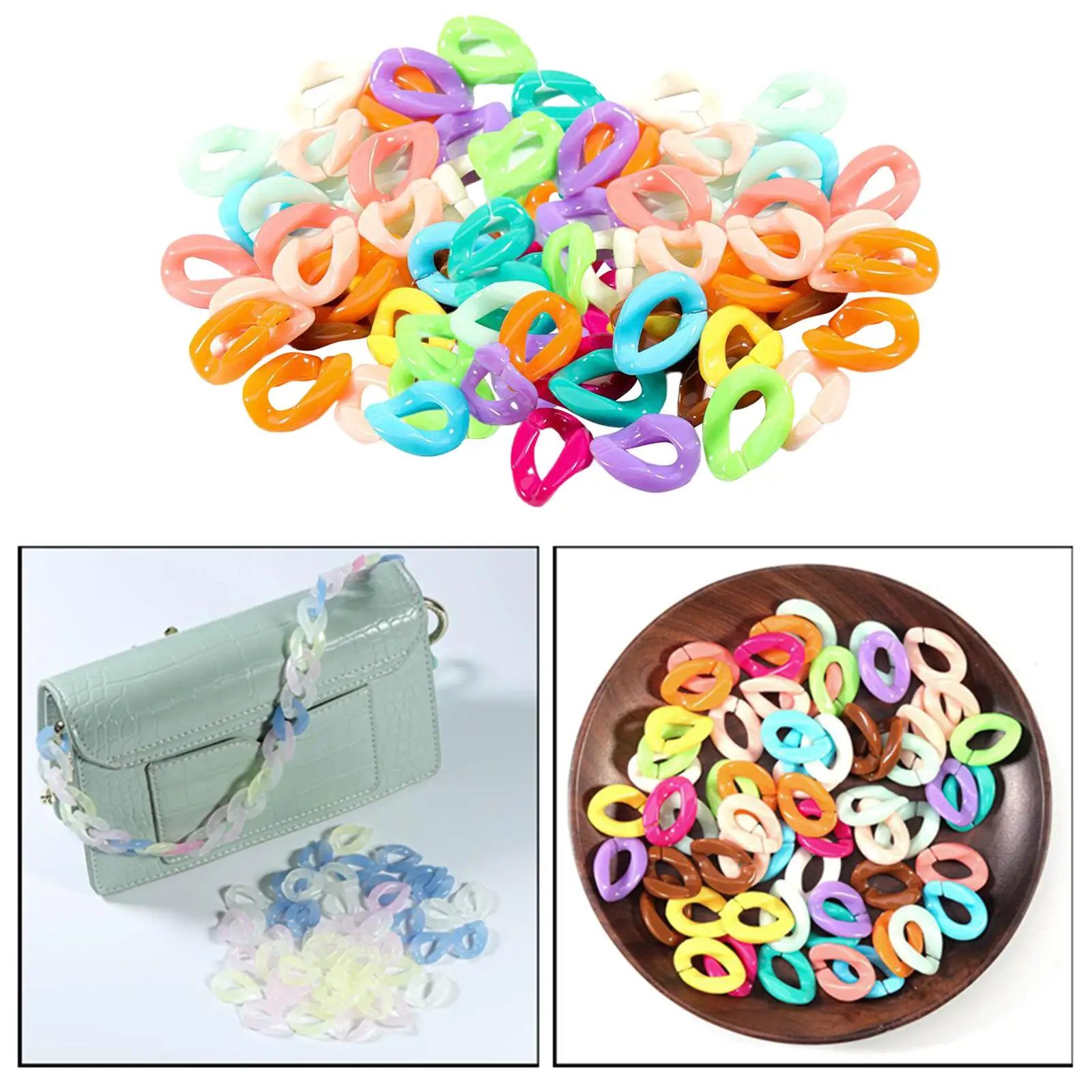 

100pcs Hooks C Assorted Candy Pastel Color for Kids