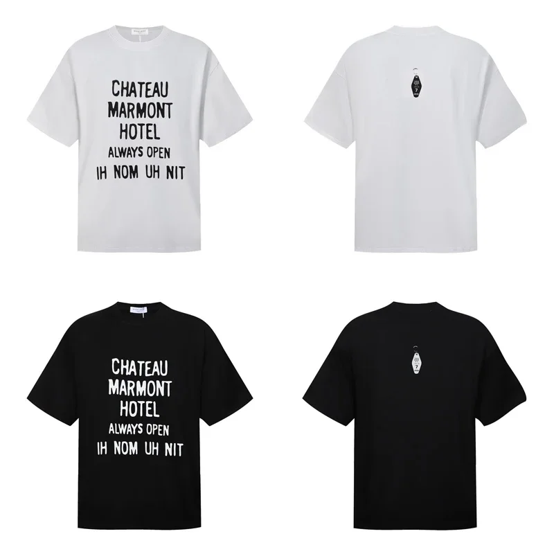 Высокое качество 1:1 Стильная футболка IH NOM UH NIT с круглым вырезом и коротким