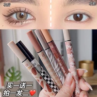 ultra fine smooth eyeliner pencil shadow lying silkworm waterproof long lasting brown coffee color eye liner pen makeup tools