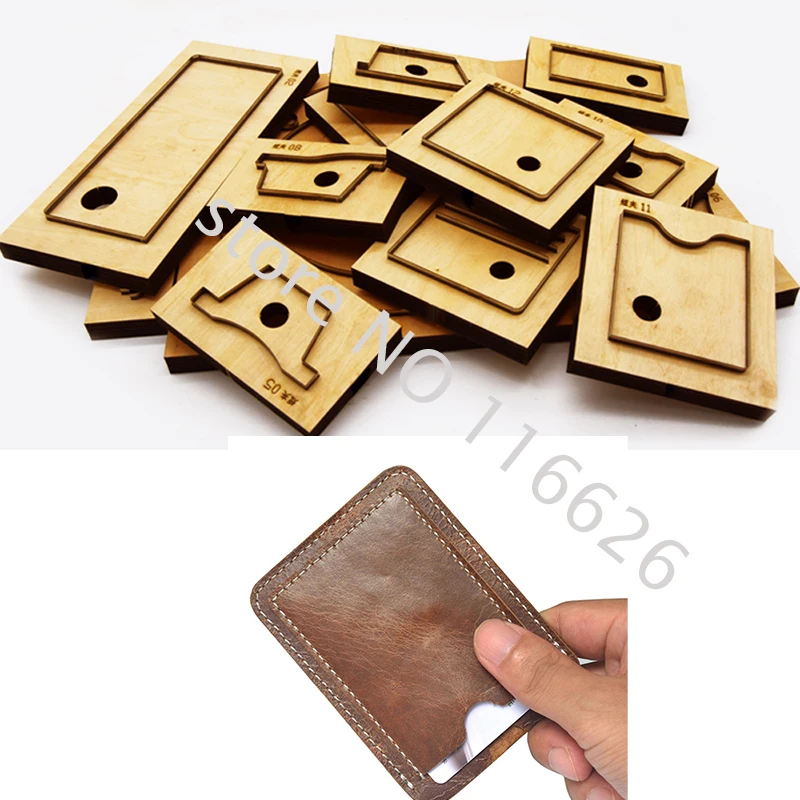

DIY leather craft cardholder die cutting knife mold metal hollowed punch tool blade 102x76mm