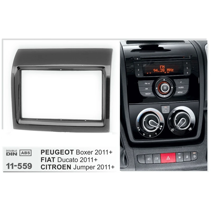 For Jumper/Boxer/Ducato Car 2Din Audio Panel Modification DVD Navigation Frame Fascias Stereo Radio